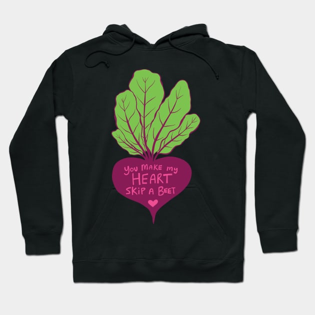 Heart Beet Hoodie by Jacqueline Hurd